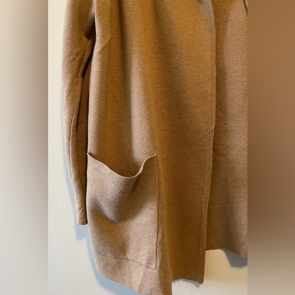 J. Crew Eloise Sweater-Blazer In Tan Size Medium Lighter-weight Cotton Blend - Picture 5 of 10